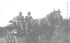 Jimmy Smy & Bob Wardley delivering oil in the 1930s