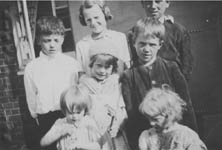 Cable children at Pump Square in the 1930s