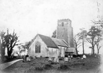 Rare view to the north of the church, c1890