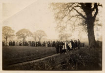 Consecrating the new churchyard, 1933