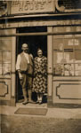 Shopowner Tom Gaze & wife, 1929