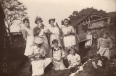 Children's party on Stone Common, c1959