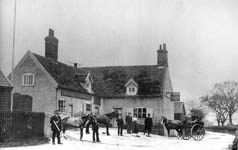 The Ship, with landlord John Hewitt, around 1900