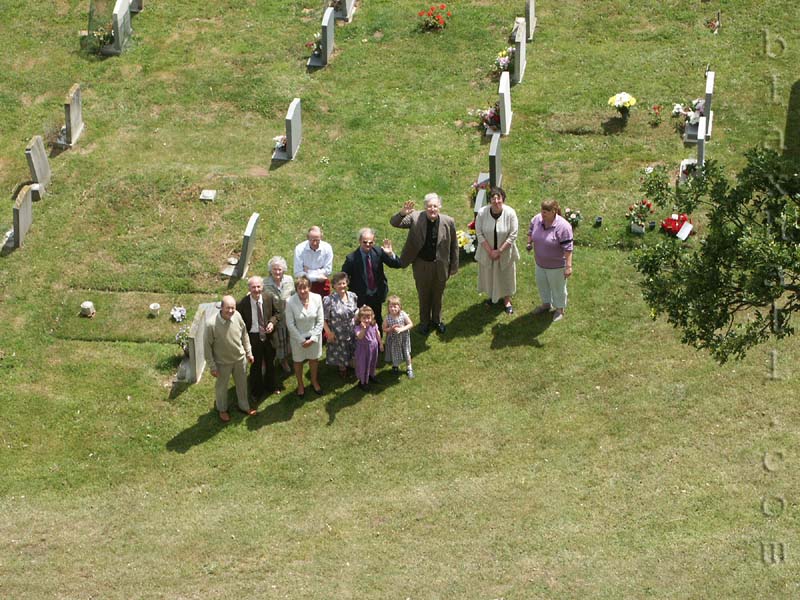 Festival organisers at Blaxhall church