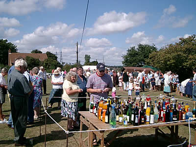 Bottle Stall at Blaxhall Fete