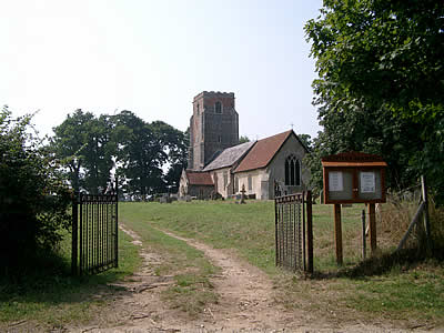 Sheep at the church